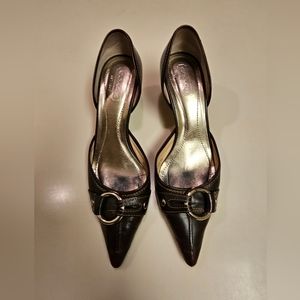 Coach Allison Brown Leather Heels